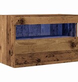 VidaXL TV Wandkast Oud hout 60 x 30 x 40 cm Bewerkt hout