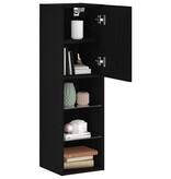 VidaXL TV-kast 2 pcs Zwart 30.5 x 30 x 102 cm Bewerkt hout