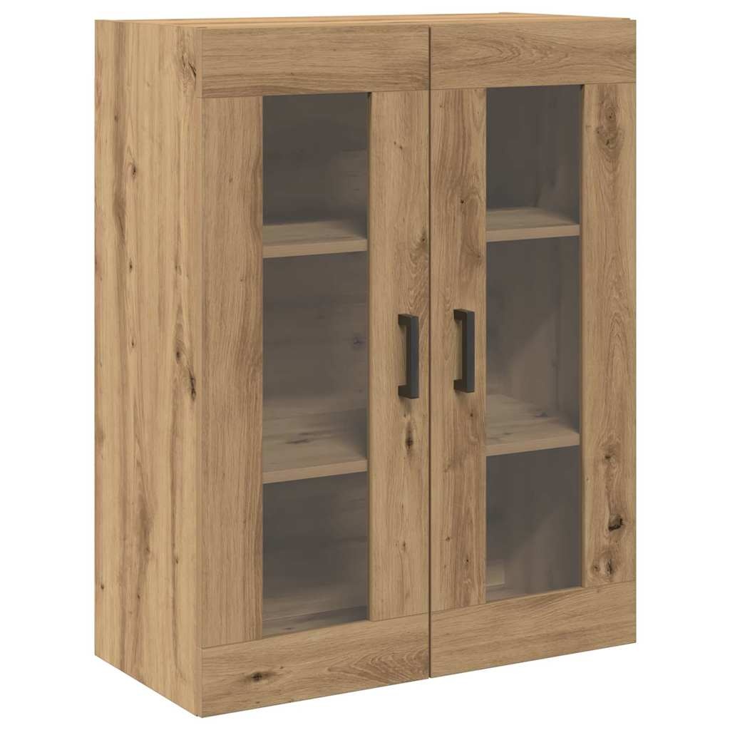 VidaXL Wandkast artisanaal eikenkleurig 69.5 x 34 x 90 cm Bewerkt hout
