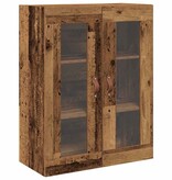 VidaXL Wandkast Wandgemonteerd Oud hout 69.5 x 34 x 90 cm Bewerkt hout