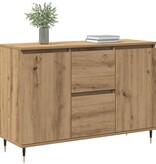 VidaXL Dressoir met lade artisanaal eikenkleurig 101.5 x 35 x 70 cm