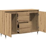 VidaXL Dressoir met lade artisanaal eikenkleurig 101.5 x 35 x 70 cm