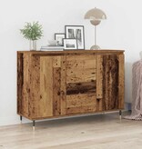 VidaXL Dressoir met lade Oud hout 101.5 x 35 x 70 cm Bewerkt hout