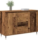 VidaXL Dressoir met lade Oud hout 101.5 x 35 x 70 cm Bewerkt hout
