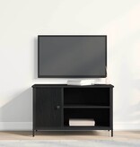 VidaXL TV-kast Zwart eiken 80 x 40 x 50 cm Bewerkt hout