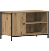 VidaXL TV-kast artisanaal eikenkleurig 80 x 40 x 50 cm Bewerkt hout