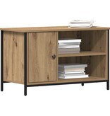 VidaXL TV-kast artisanaal eikenkleurig 80 x 40 x 50 cm Bewerkt hout