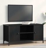 VidaXL TV-kast Zwart eiken 100 x 40 x 50 cm Bewerkt hout