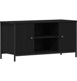 VidaXL TV-kast Zwart eiken 100 x 40 x 50 cm Bewerkt hout