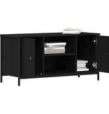 VidaXL TV-kast Zwart eiken 100 x 40 x 50 cm Bewerkt hout