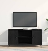VidaXL TV-kast Zwart eiken 100 x 40 x 50 cm Bewerkt hout
