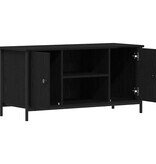 VidaXL TV-kast Zwart eiken 100 x 40 x 50 cm Bewerkt hout