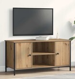 VidaXL TV-kast artisanaal eikenkleurig 100 x 40 x 50 cm Bewerkt hout