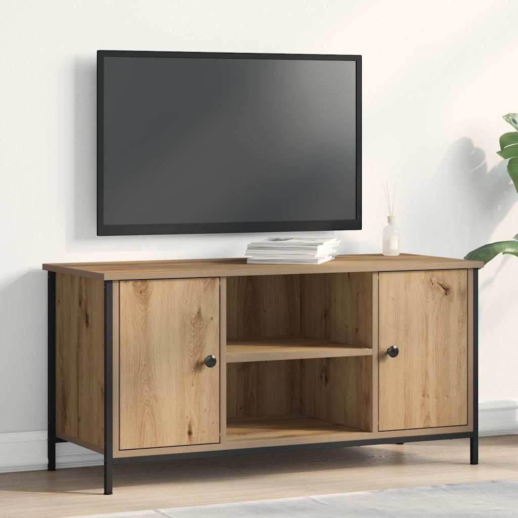 VidaXL TV-kast artisanaal eikenkleurig 100 x 40 x 50 cm Bewerkt hout