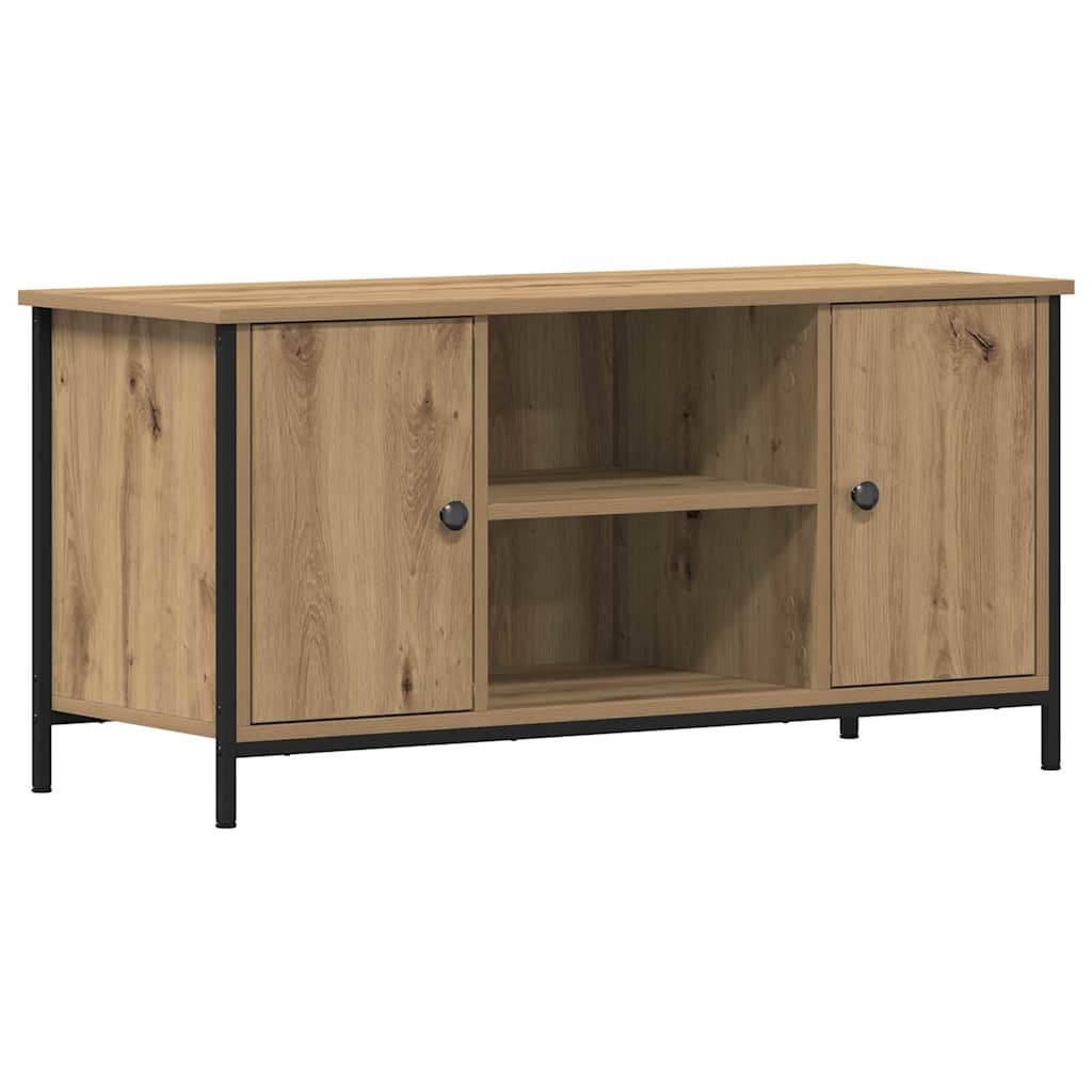 VidaXL TV-kast artisanaal eikenkleurig 100 x 40 x 50 cm Bewerkt hout