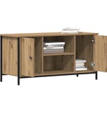 VidaXL TV-kast artisanaal eikenkleurig 100 x 40 x 50 cm Bewerkt hout