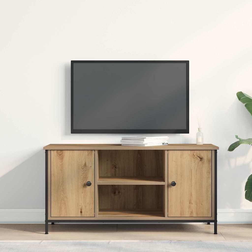 VidaXL TV-kast artisanaal eikenkleurig 100 x 40 x 50 cm Bewerkt hout