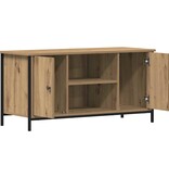 VidaXL TV-kast artisanaal eikenkleurig 100 x 40 x 50 cm Bewerkt hout
