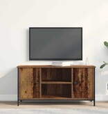 VidaXL TV-kast Oud hout 100 x 40 x 50 cm Bewerkt hout