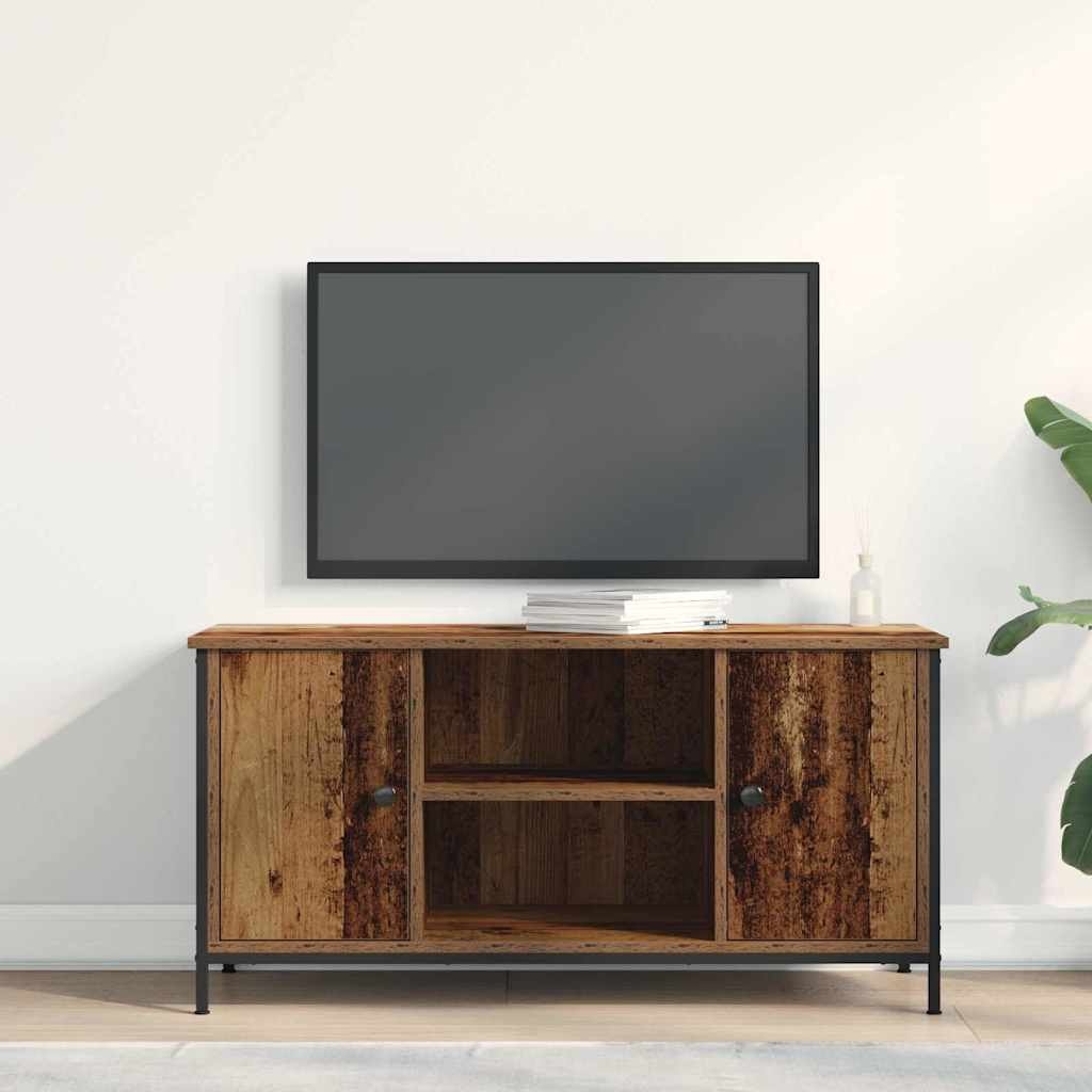 VidaXL TV-kast Oud hout 100 x 40 x 50 cm Bewerkt hout