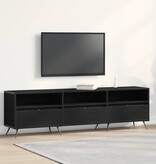 VidaXL TV-kast Zwart eiken 150 x 30 x 44.5 cm Bewerkt hout