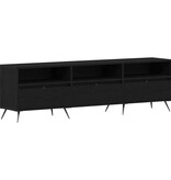 VidaXL TV-kast Zwart eiken 150 x 30 x 44.5 cm Bewerkt hout