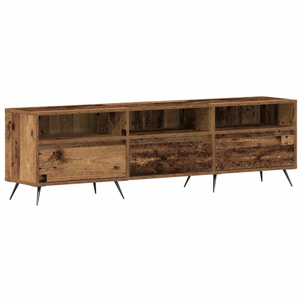 VidaXL TV-kast Oud hout 150 x 30 x 44.5 cm Bewerkt hout