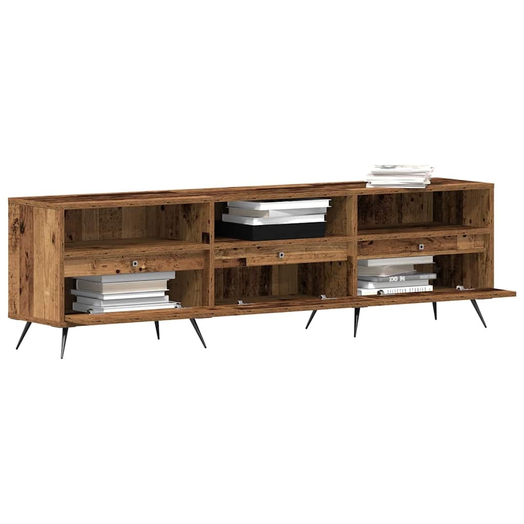 VidaXL TV-kast Oud hout 150 x 30 x 44.5 cm Bewerkt hout