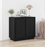 VidaXL Moderne Buffet Sideboard Zwart eiken 80 x 34 x 75 cm