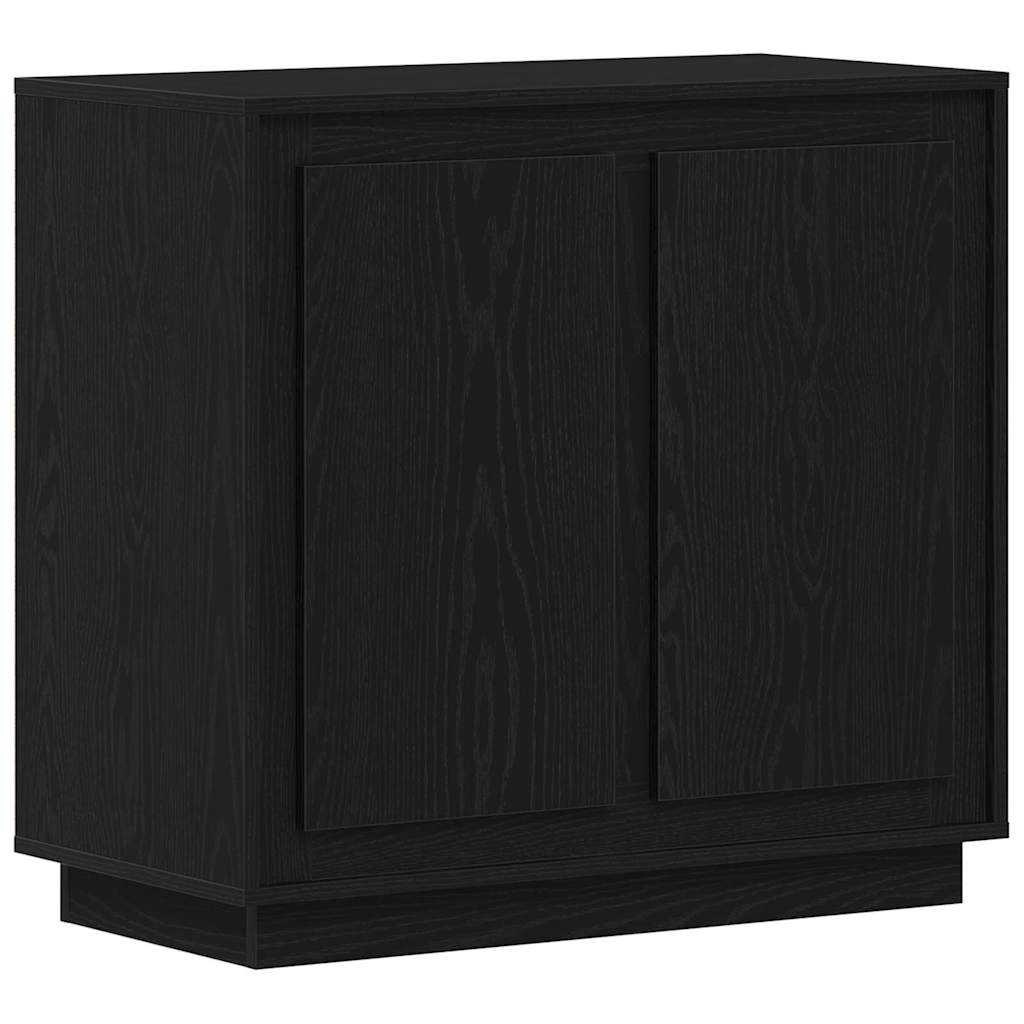VidaXL Moderne Buffet Sideboard Zwart eiken 80 x 34 x 75 cm