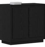 VidaXL Moderne Buffet Sideboard Zwart eiken 80 x 34 x 75 cm