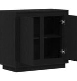 VidaXL Moderne Buffet Sideboard Zwart eiken 80 x 34 x 75 cm