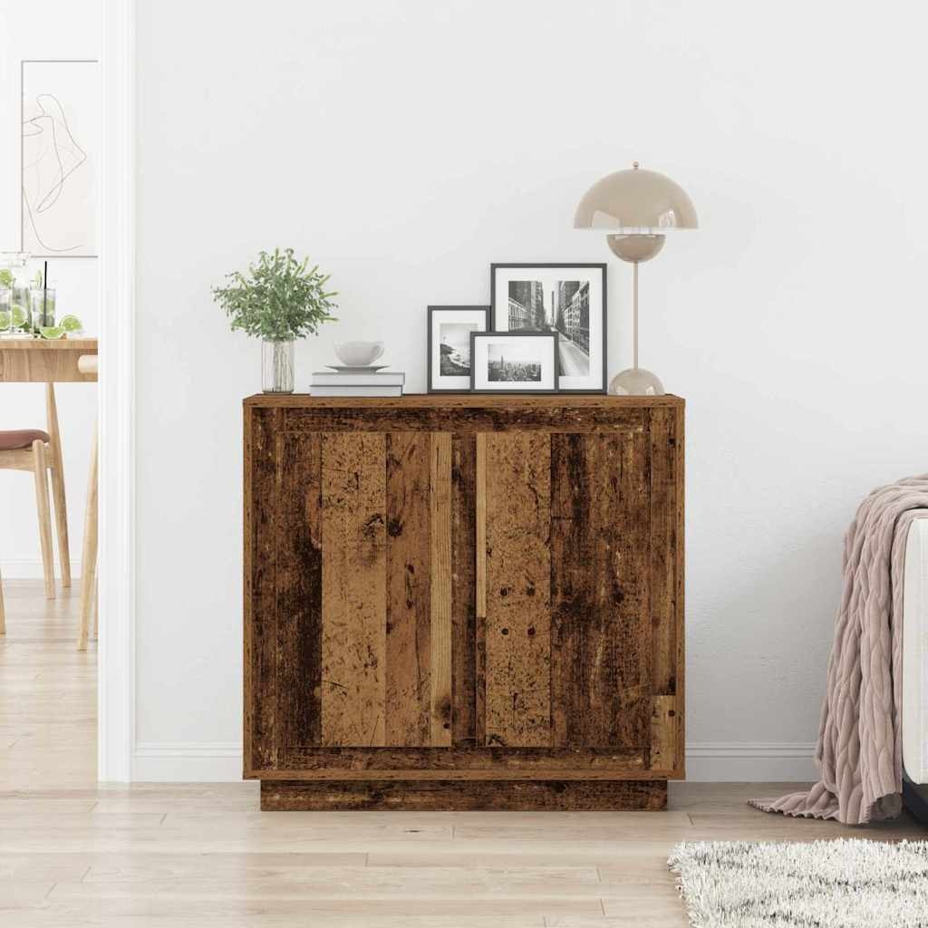 VidaXL Sideboard Oud hout 80 x 34 x 75 cm Bewerkt hout
