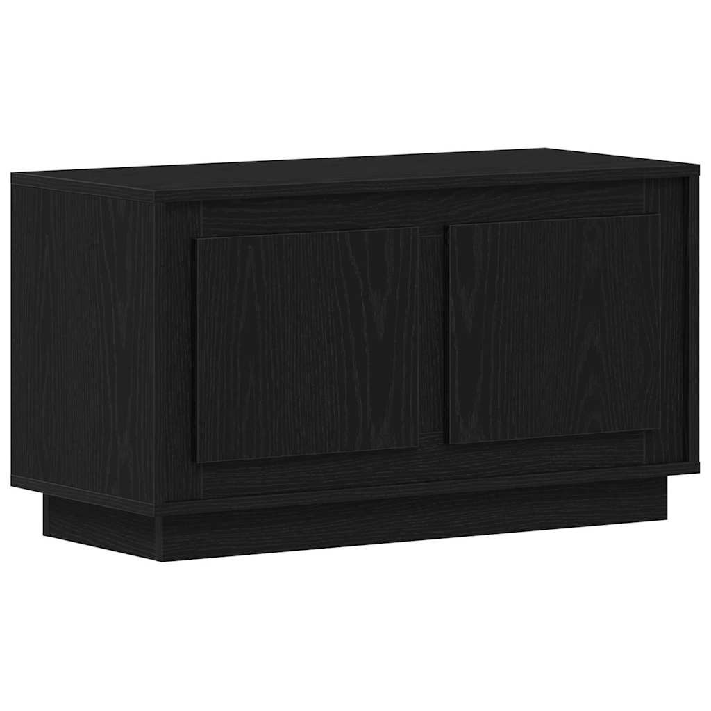 VidaXL TV-kast Zwart eiken 80 x 35 x 45 cm Bewerkt hout