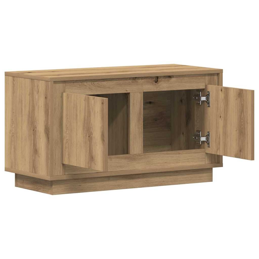 VidaXL TV-kast artisanaal eikenkleurig 80 x 35 x 45 cm Bewerkt hout