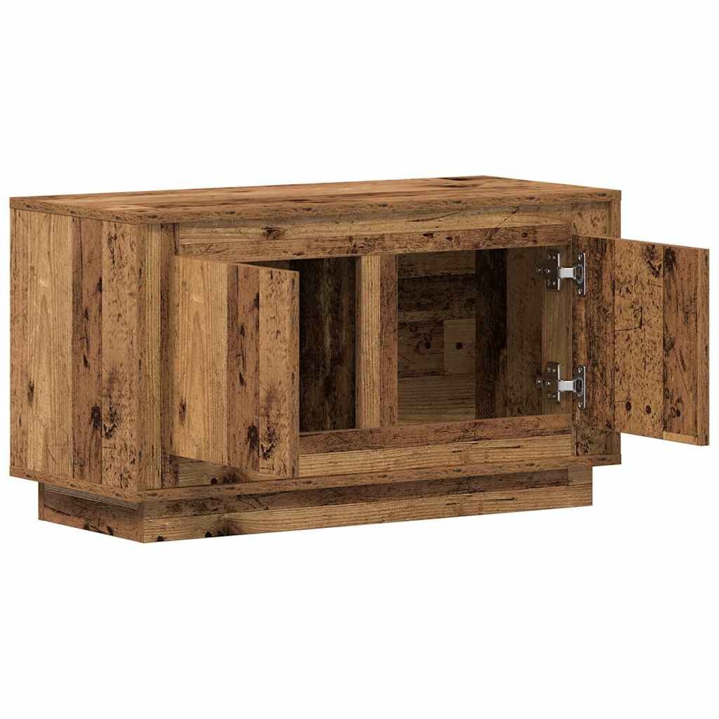 VidaXL TV-kast Oud hout 80 x 35 x 45 cm Bewerkt hout