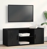 VidaXL TV Kast Zwart eiken 100 x 35 x 40 cm Bewerkt hout