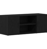VidaXL TV Kast Zwart eiken 100 x 35 x 40 cm Bewerkt hout