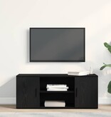 VidaXL TV Kast Zwart eiken 100 x 35 x 40 cm Bewerkt hout
