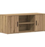 VidaXL TV Kast artisanaal eikenkleurig 100 x 35 x 40 cm Bewerkt hout