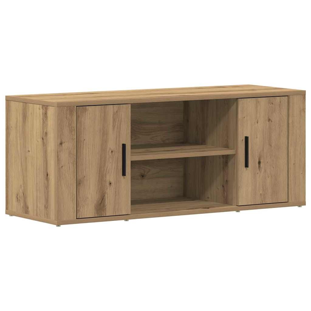 VidaXL TV Kast artisanaal eikenkleurig 100 x 35 x 40 cm Bewerkt hout