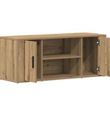 VidaXL TV Kast artisanaal eikenkleurig 100 x 35 x 40 cm Bewerkt hout