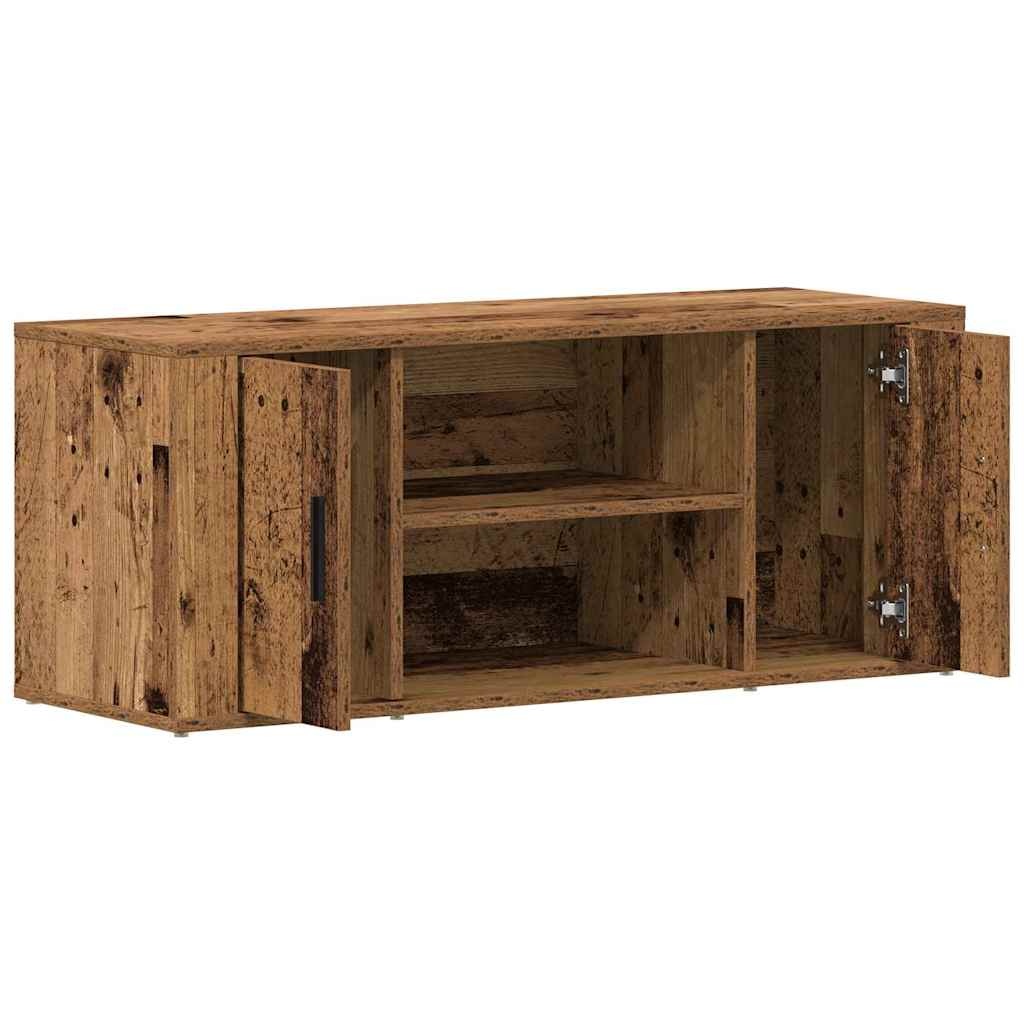 VidaXL TV Kast Oud hout 100 x 35 x 40 cm Bewerkt hout