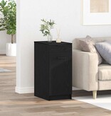 VidaXL Bureaukast Zwart eiken 33 x 50 x 75 cm Bewerkt hout