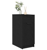VidaXL Bureaukast Zwart eiken 33 x 50 x 75 cm Bewerkt hout