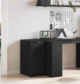 VidaXL Bureaukast Zwart eiken 33 x 50 x 75 cm Bewerkt hout