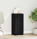 VidaXL Dressoir Zwart eiken 30 x 30 x 70 cm Bewerkt hout