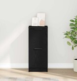 VidaXL Dressoir Zwart eiken 30 x 30 x 70 cm Bewerkt hout