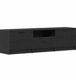 VidaXL TV-kast met lade Zwart 140 x 35 x 40 cm Bewerkt hout