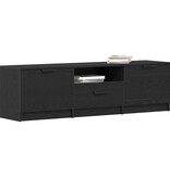 VidaXL TV-kast met lade Zwart 140 x 35 x 40 cm Bewerkt hout